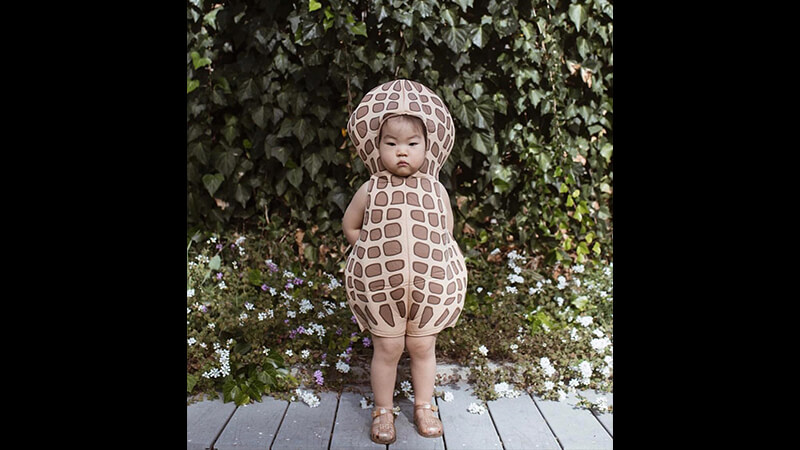 Foto Foto Bayi lucu - Kostum Kacang