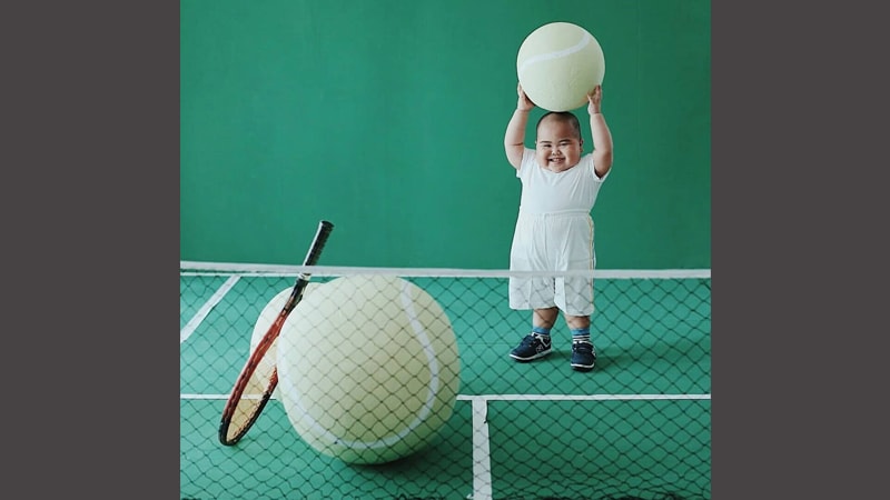 Kumpulan Foto Anak Lucu - Main Tenis